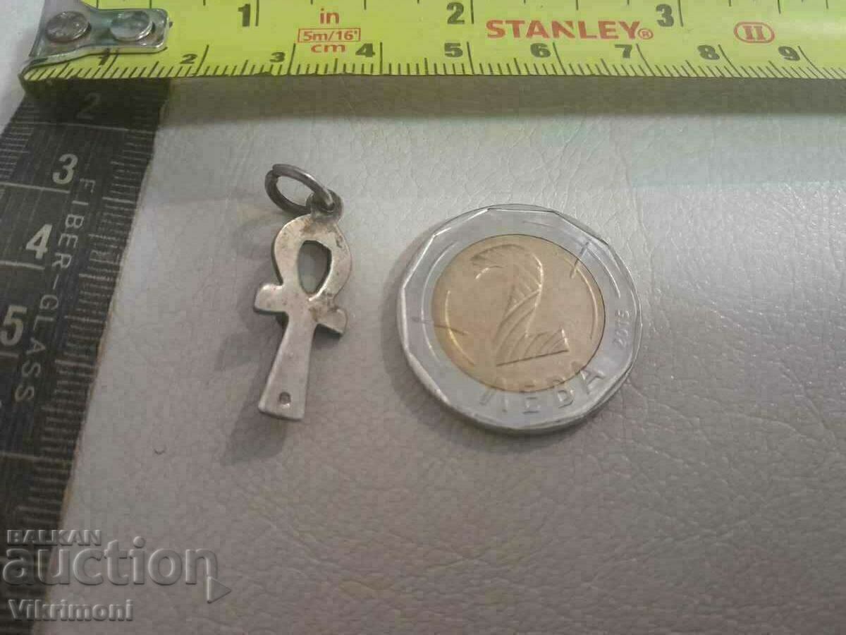 Licitație Ankh vechi, argint, email, Egipt, cruce Licitație Ankh vechi, argint, email, Egipt, cruce