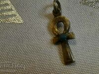 Old ankh, silver, enamel, Egypt, cross