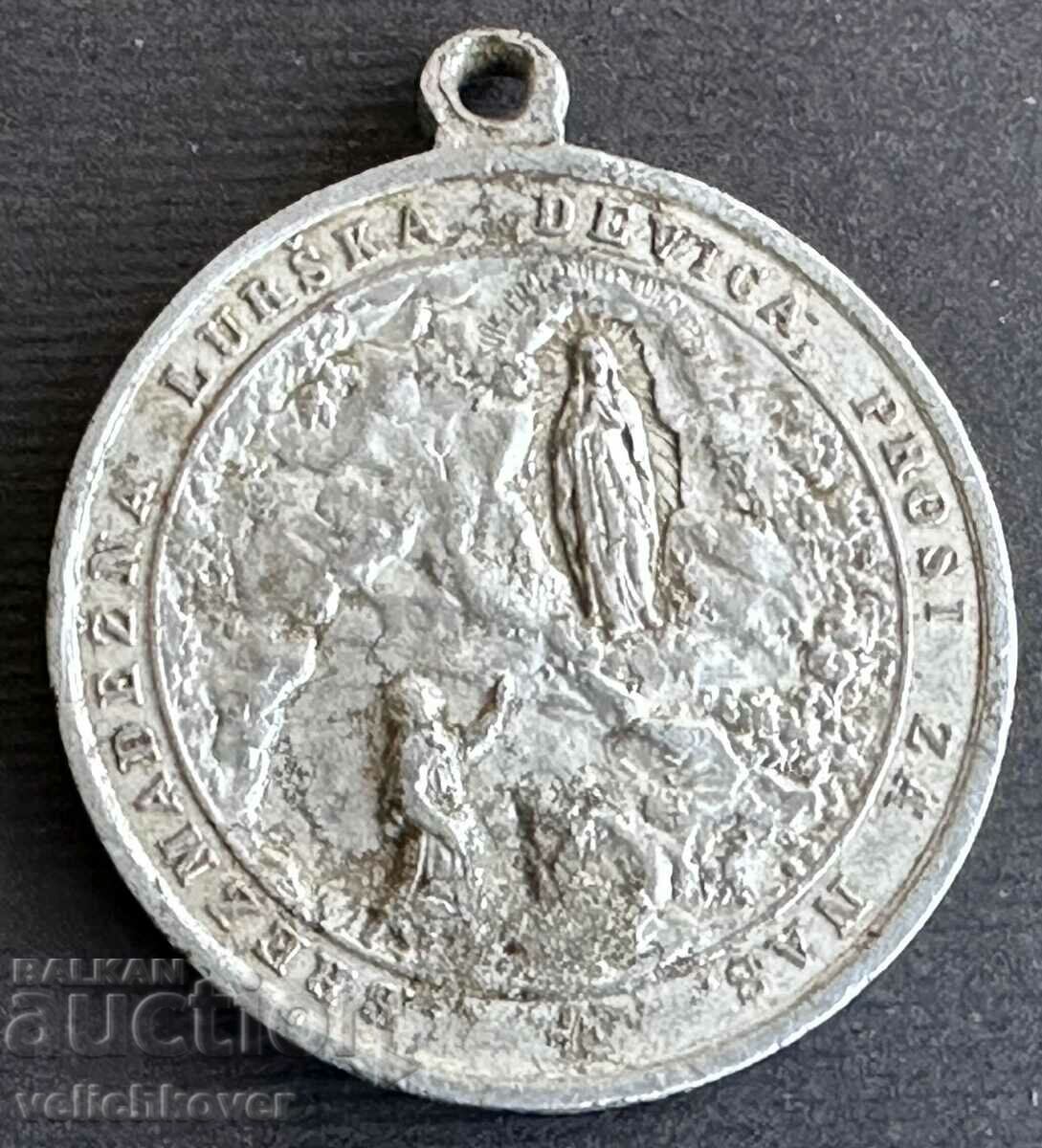 36300 Austria-Hungary religious token with Virgin Mary 1908. with price 10.00 BGN | € 5.11 36300 Austria-Hungary religious token with Virgin Mary 1908. with price 10.00 BGN | € 5.11