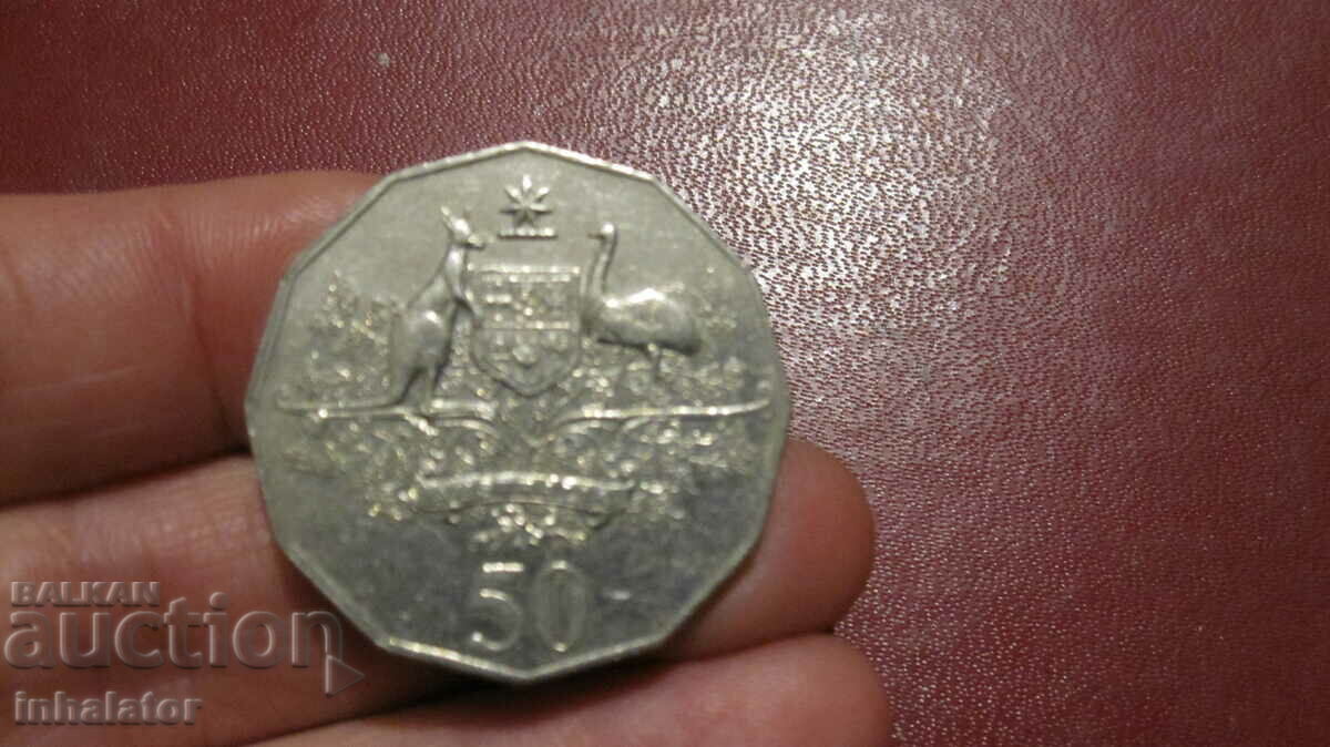 Австралия 50 цента 2001 год
