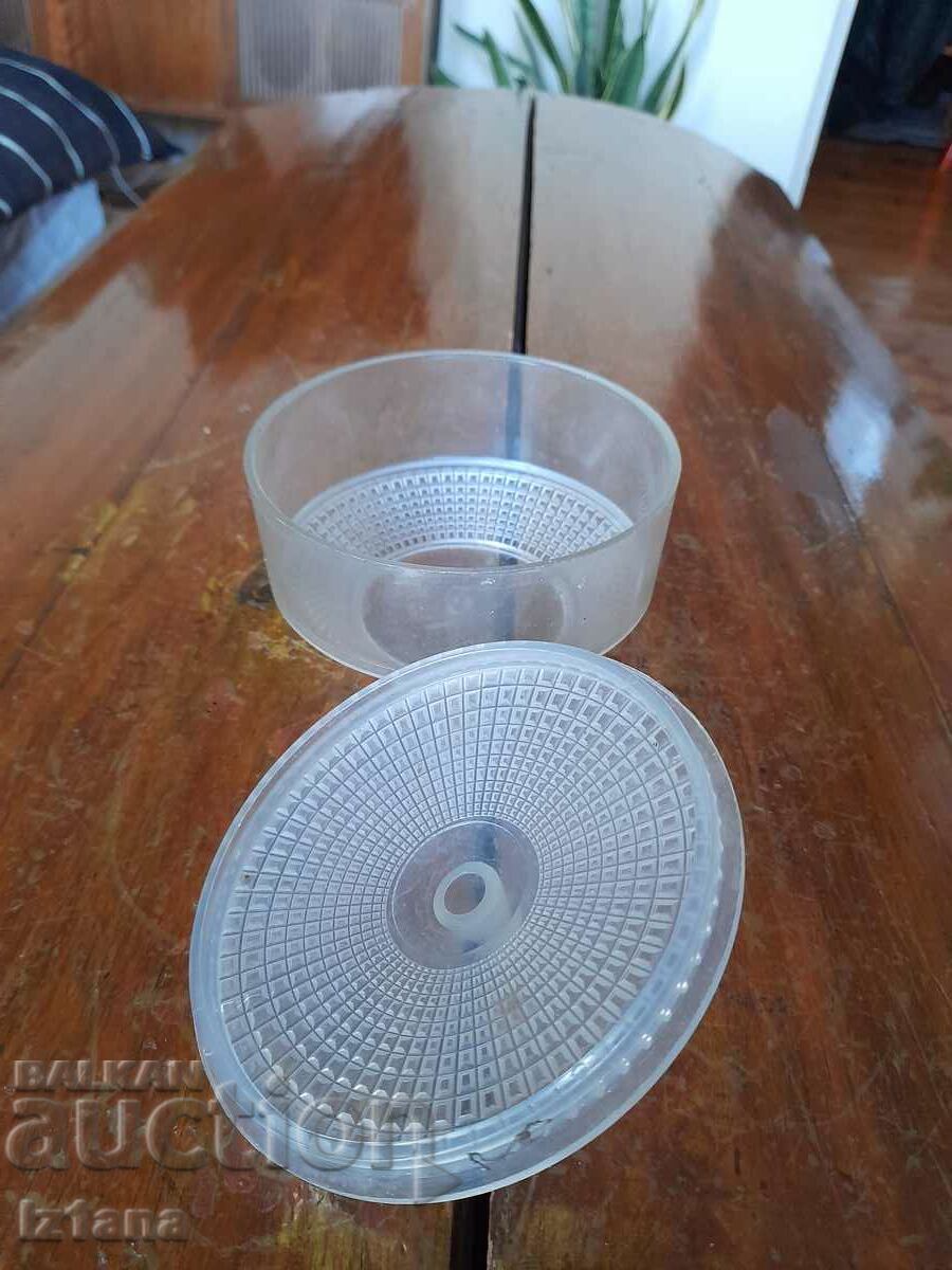 Old plastic sugar bowl with price 7.00 BGN | € 3.58 Old plastic sugar bowl with price 7.00 BGN | € 3.58