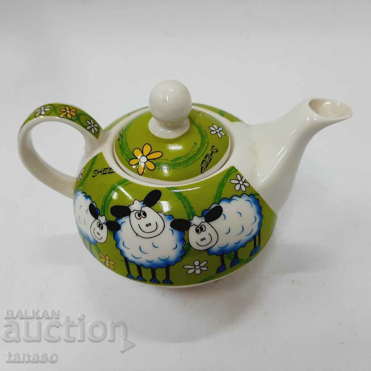 Wisen porcelain teapot, Germany(7.4) - 5