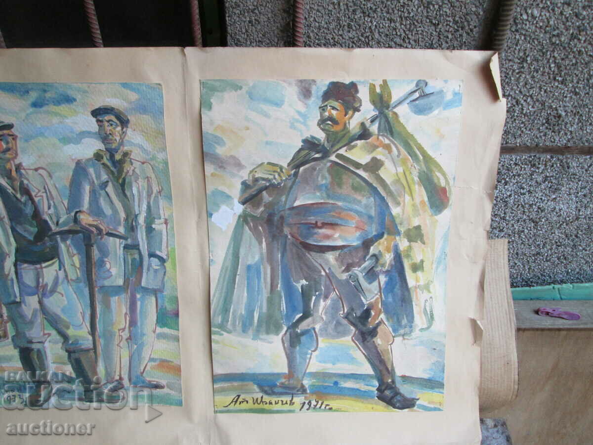 Δημοπρασία Ακουαρέλα ΑΤΑΝΑΣ ΙΒΑΝΤΣΕΦ-2 ΑΡΙΘΜΟΙ