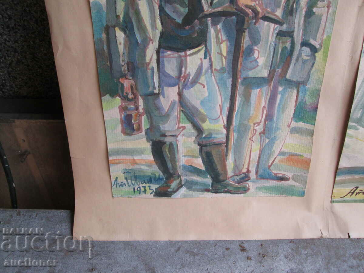 Παράδοση Ακουαρέλα ΑΤΑΝΑΣ ΙΒΑΝΤΣΕΦ-2 ΑΡΙΘΜΟΙ