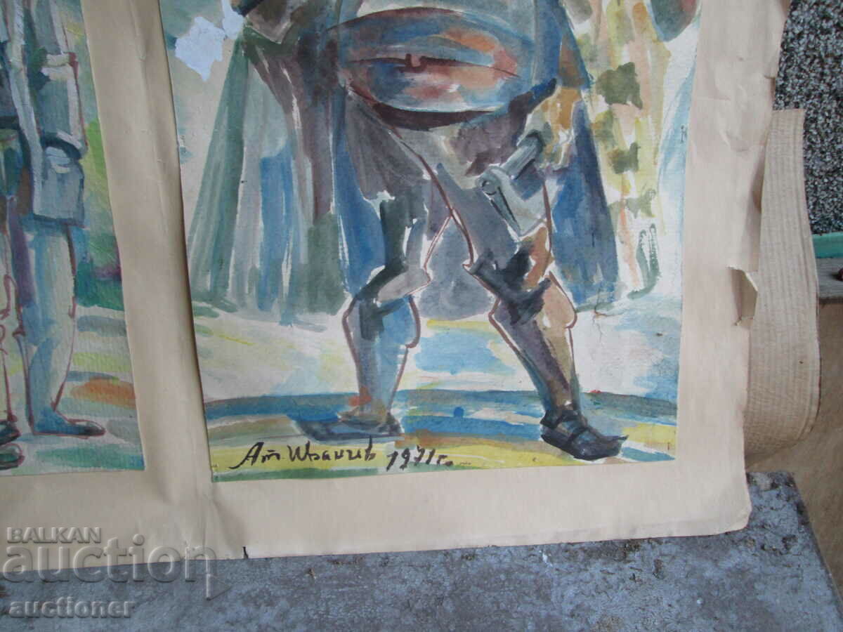 Ακουαρέλα ΑΤΑΝΑΣ ΙΒΑΝΤΣΕΦ-2 ΑΡΙΘΜΟΙ - 5