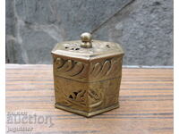old antique bronze box jewelry box
