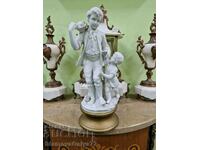 Beautiful antique Italian porcelain figure statuette