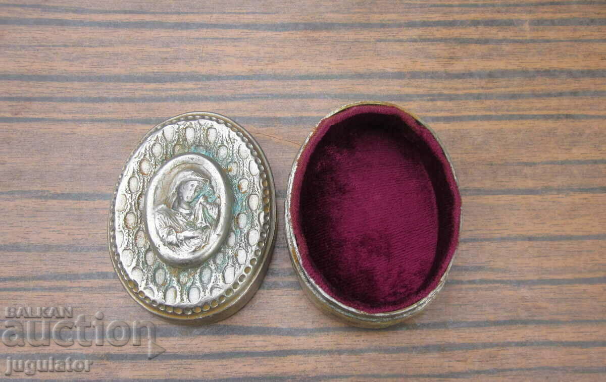 veche cutie religioasă bulgară cu Maica Domnului - 6 veche cutie religioasă bulgară cu Maica Domnului - 6