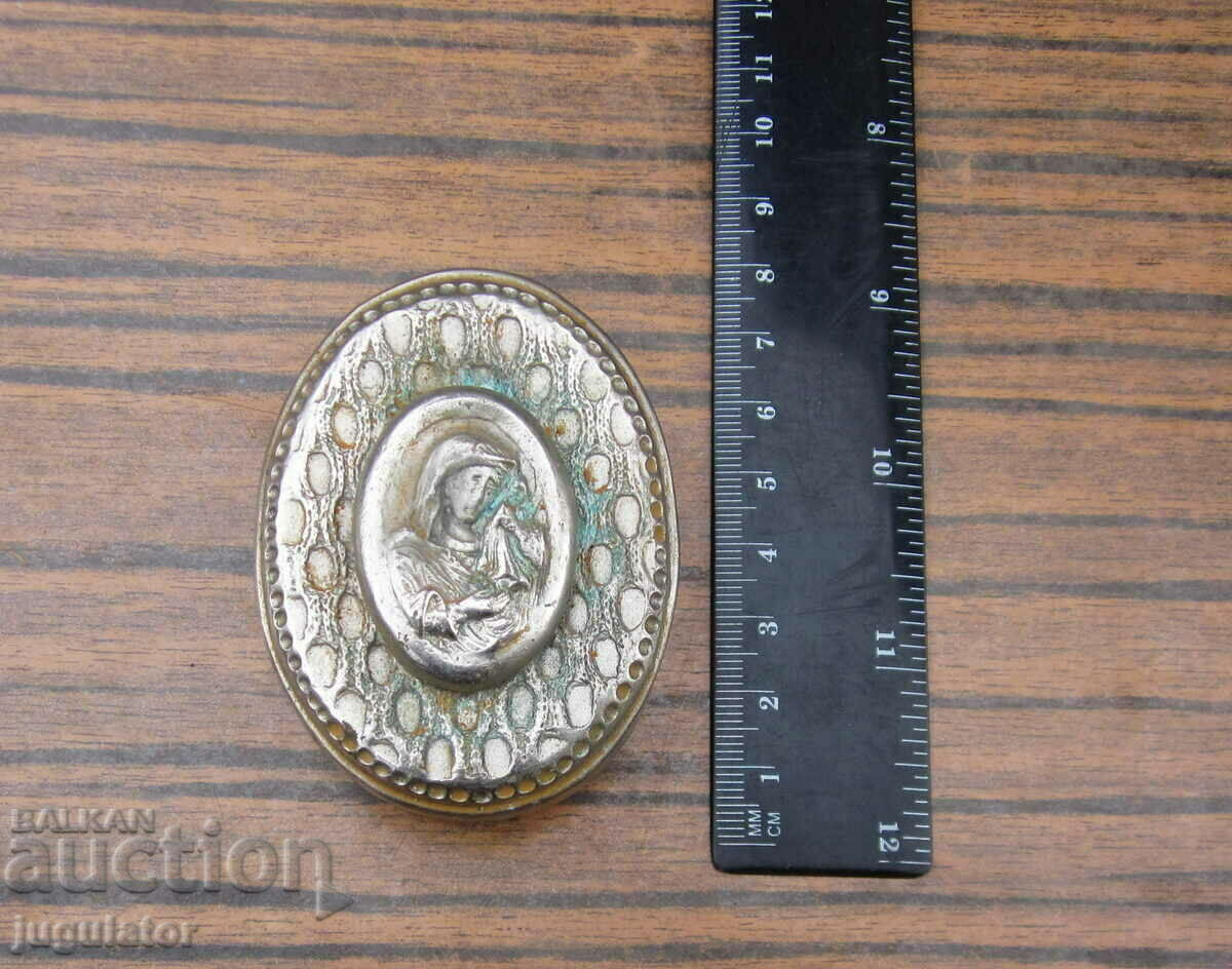 veche cutie religioasă bulgară cu Maica Domnului - 7 veche cutie religioasă bulgară cu Maica Domnului - 7