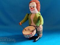 Schuco mechanical sheet metal toy clown Made in Germany