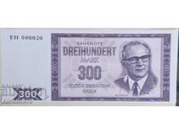 300 de mărci suveniruri RDG pe o bancnotă
