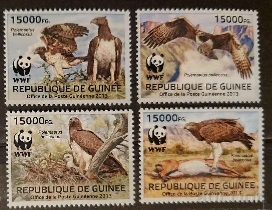 Γουινέα 2013 WWF Fauna/Birds of Prey 12€ MNH