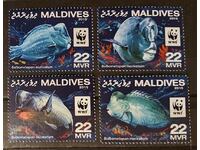 Maldives 2016 WWF Fauna/Fish €7 MNH