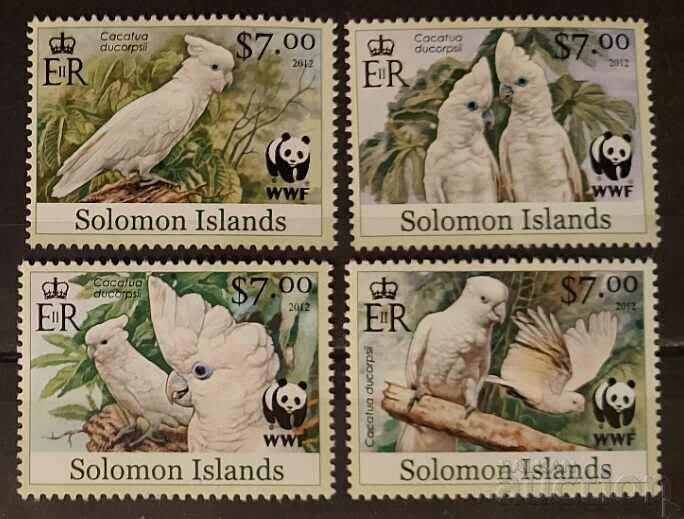 Insulele Solomon 2013 WWF Faună/Păsări 8 MNH