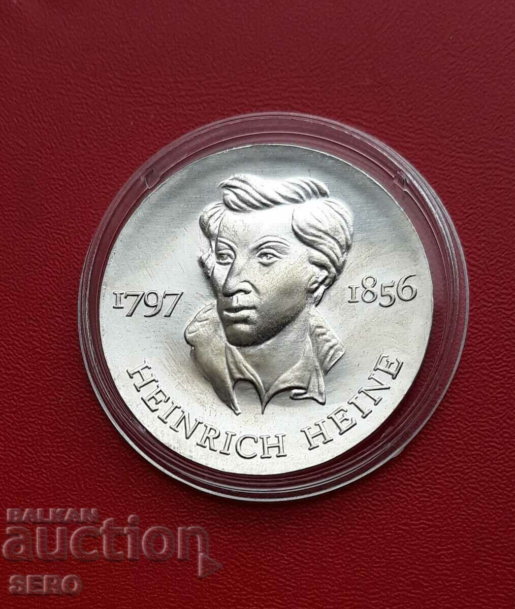 Германия-ГДР-10 марки 1972-сребърна, мн.рядка и отл.запазена