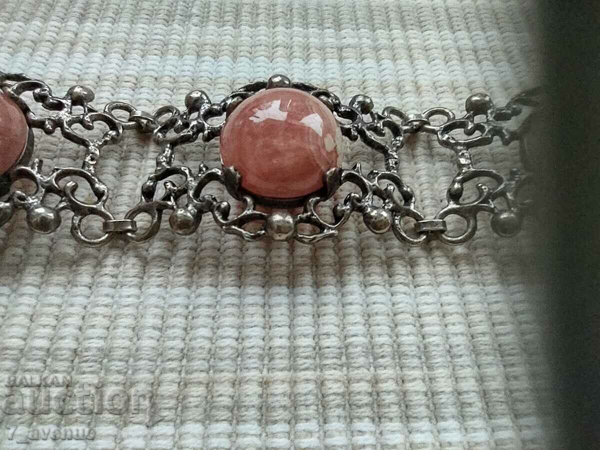 Delivery of BRACELET made of silver 835, ornaments, rhodochrosite, 6.01.2024 Delivery of BRACELET made of silver 835, ornaments, rhodochrosite, 6.01.2024