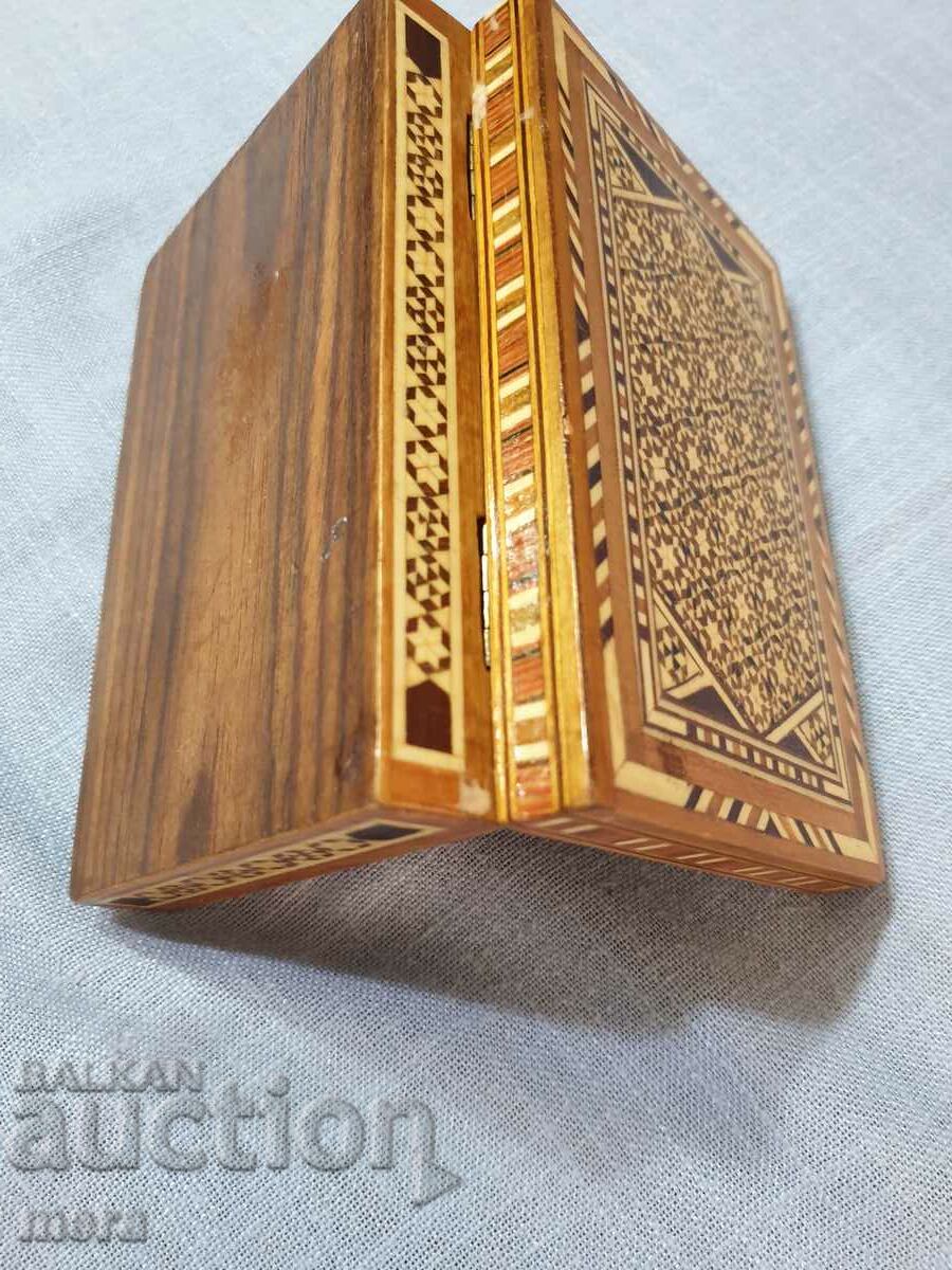 Cutie de bijuterii din lemn incrustat și exotic - 6 Cutie de bijuterii din lemn incrustat și exotic - 6