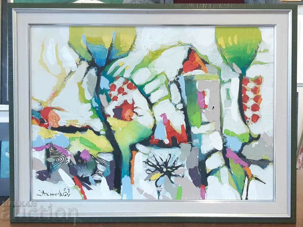 Painting by Ivan Yakhnadzhiev Landscape 14 oil paints with price 400.00 BGN | € 204.52 Painting by Ivan Yakhnadzhiev Landscape 14 oil paints with price 400.00 BGN | € 204.52