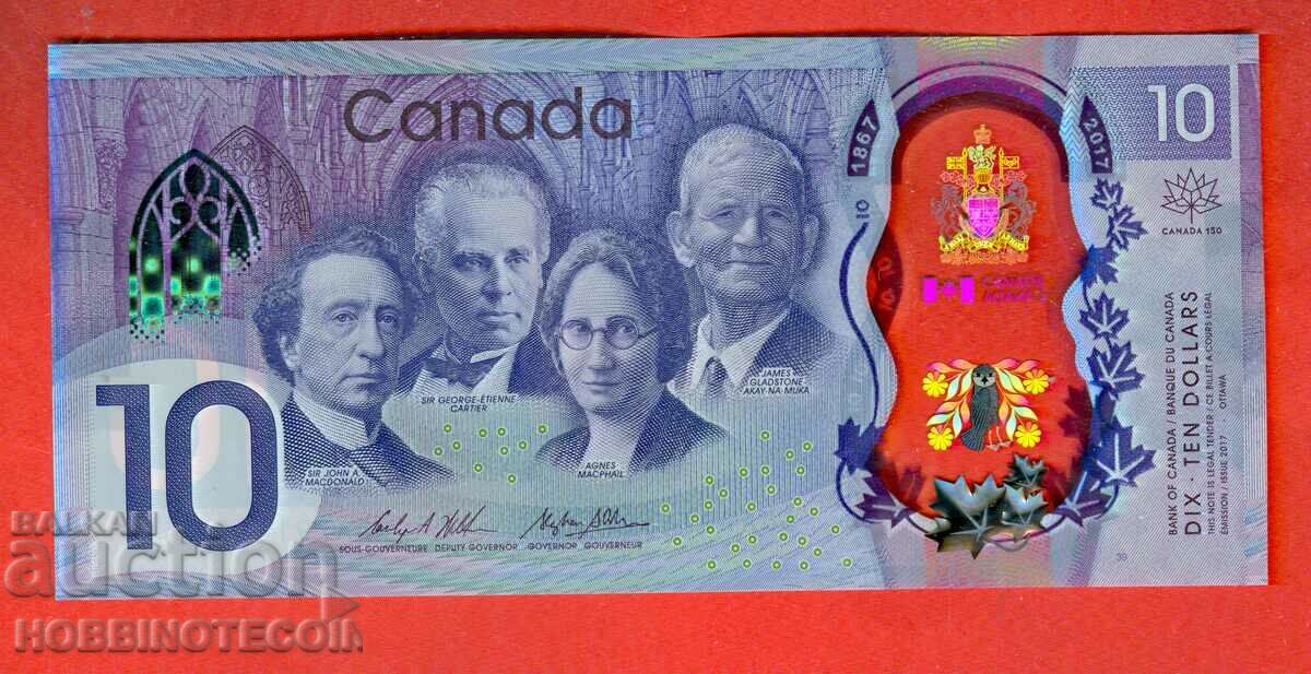 CANADA CANADA $10 issue issue 2017 UNC POLYMER with price € 34.99 | 68.43 BGN