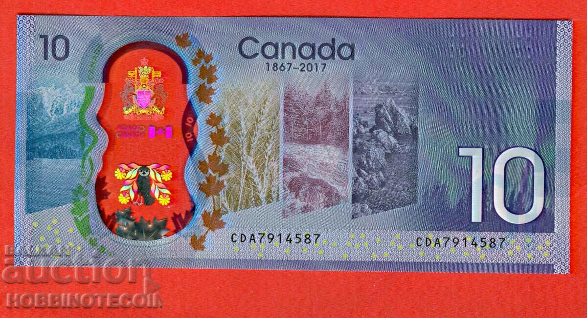 CANADA CANADA $10 issue issue 2017 UNC POLYMER