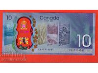 CANADA CANADA $10 issue issue 2017 UNC POLYMER