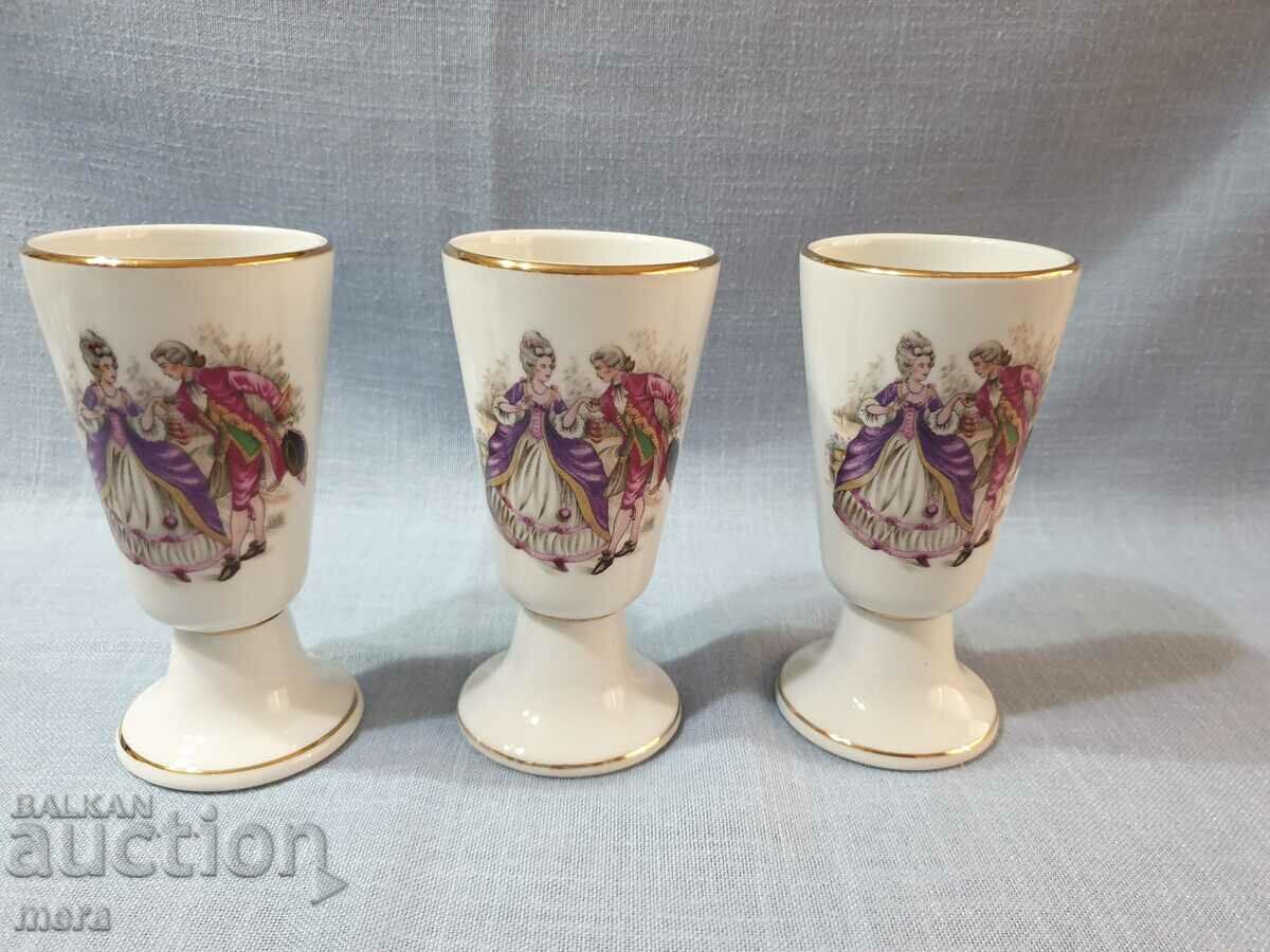 Vintage French porcelain cups Tradition cnp France