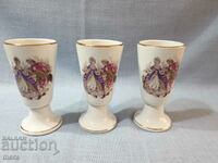 Vintage French porcelain cups Tradition cnp France