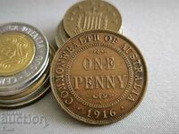 Монета - Австралия - 1 пени | 1916г.