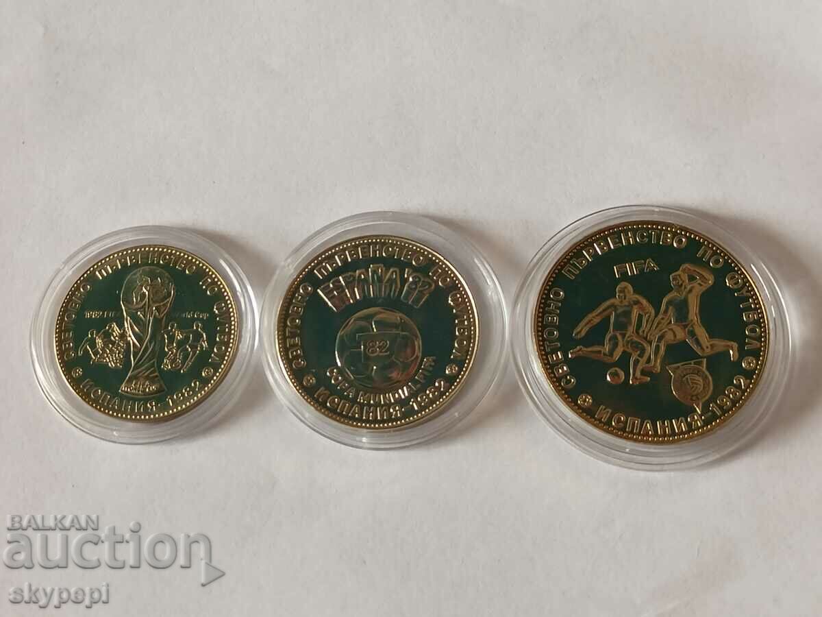 Delivery of 1, 2 and 5 BGN 1980 WC football Spain 1982 Delivery of 1, 2 and 5 BGN 1980 WC football Spain 1982