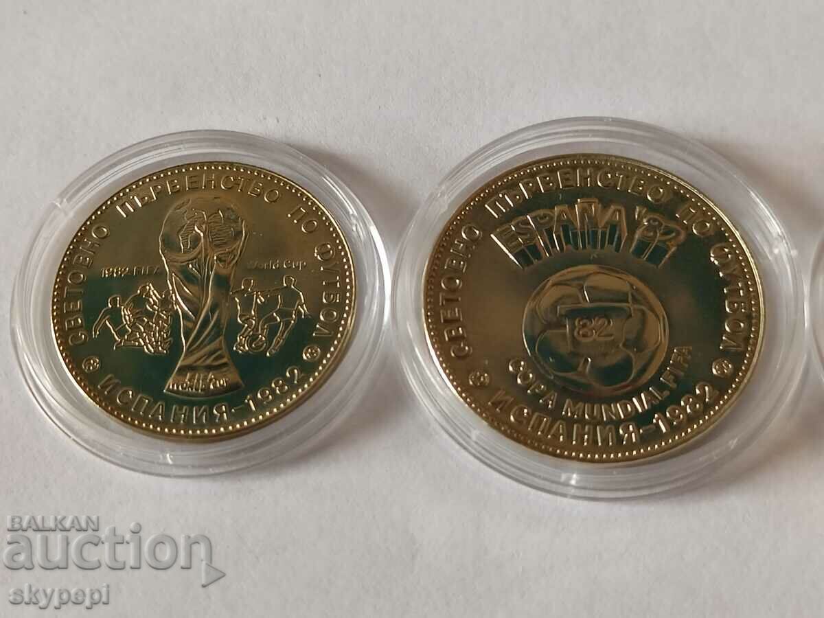 1, 2 and 5 BGN 1980 WC football Spain 1982 - 5 1, 2 and 5 BGN 1980 WC football Spain 1982 - 5