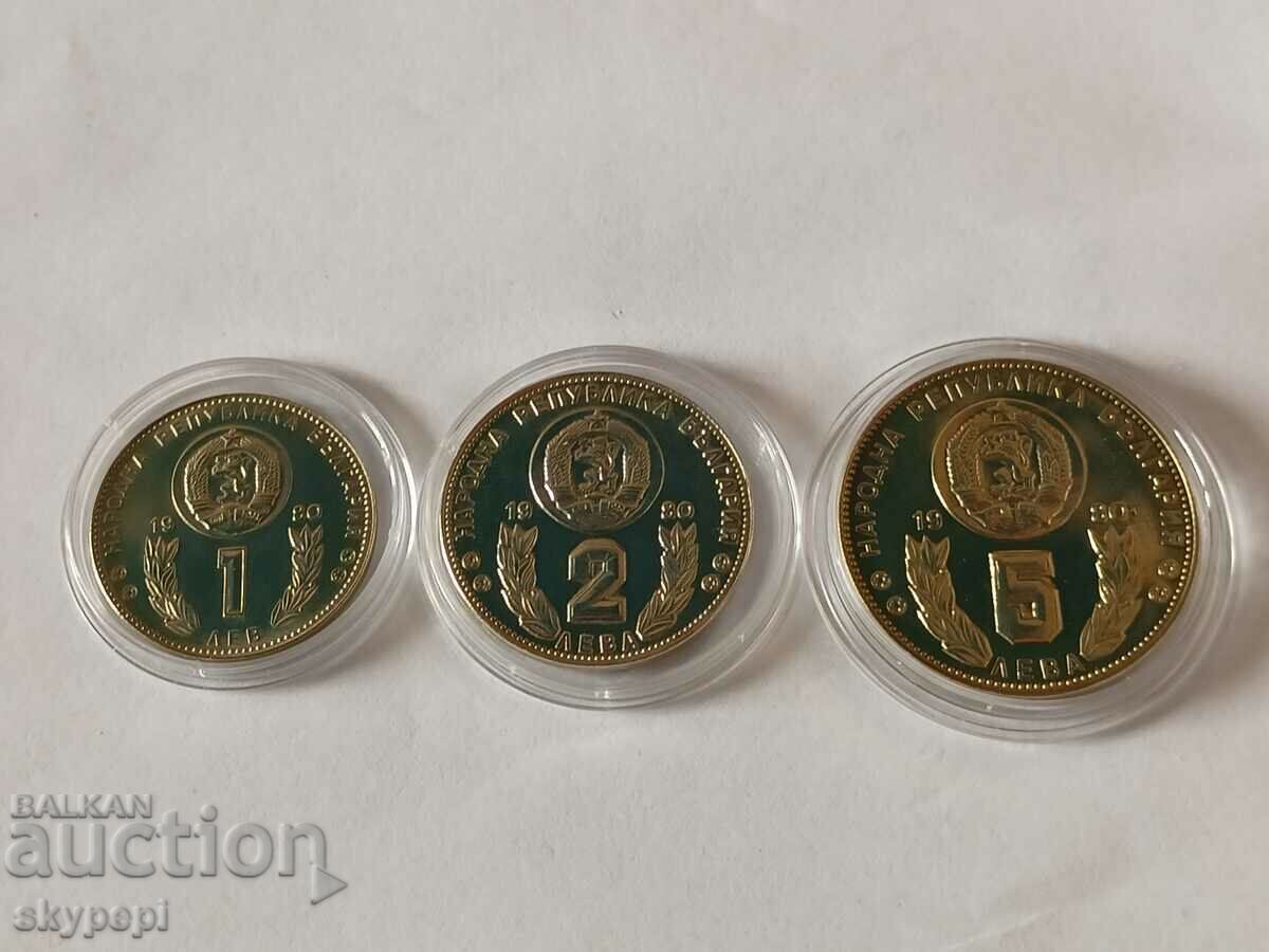 1,2 и 5 лева 1980  СП футбол Испания 1982