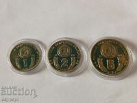 1, 2 și 5 BGN 1980 WC fotbal Spania 1982