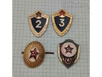 SOVIET ARMY MILITARY INSIGNIA COCKTAIL LOT 4 NUMBERS
