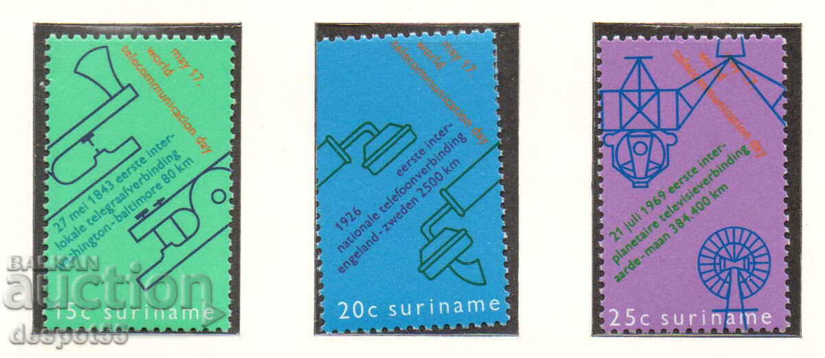 1971. Surinam. Ziua Mondială a Telecomunicațiilor.