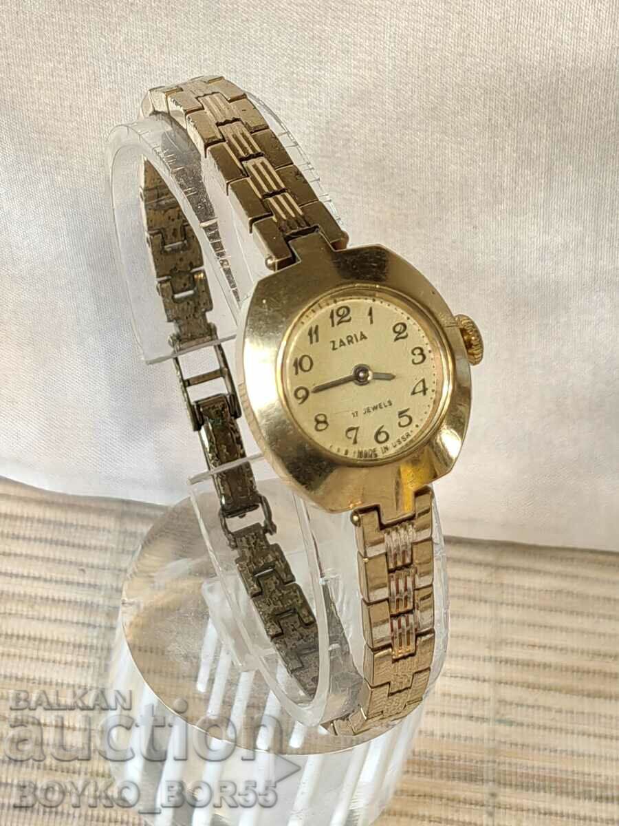 Auction Russian USSR Gold Plated Ladies Watch Auction Russian USSR Gold Plated Ladies Watch