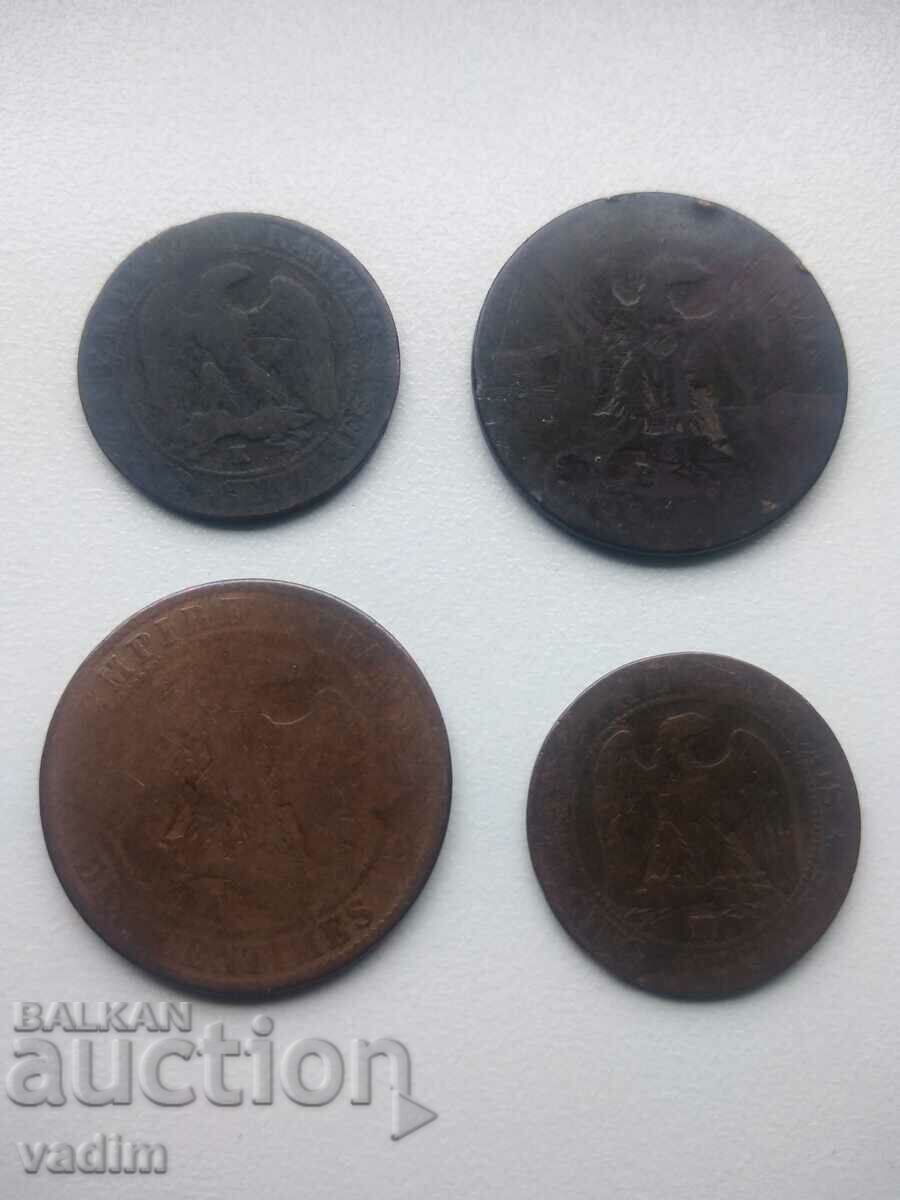 LOT 5 and 10 centimes 1856 France Napoleon with price 10.00 BGN | € 5.11 LOT 5 and 10 centimes 1856 France Napoleon with price 10.00 BGN | € 5.11