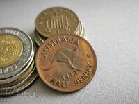Монета - Австралия - 1/2 (половин) пени | 1942г.