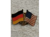 Insigna drapelului Germania - SUA