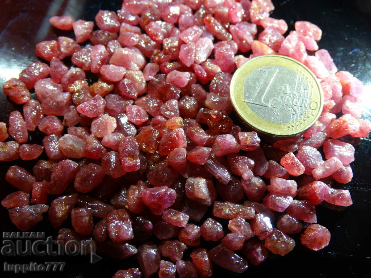 Auction  natural ruby corundum facet quality 225 carats 80pcs +lot