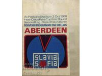 Fotbal Aberdeen Slavia Sofia 1968