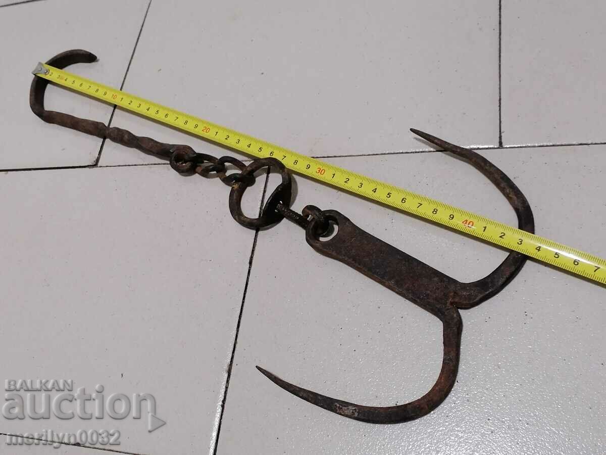 Παράδοση Αντίκα σφυρήλατο γάντζο για ξύσιμο, γάντζος Παράδοση Αντίκα σφυρήλατο γάντζο για ξύσιμο, γάντζος