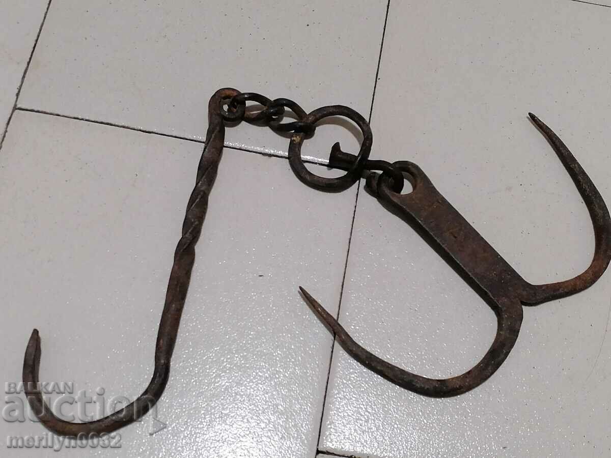 Αντίκα σφυρήλατο γάντζο για ξύσιμο, γάντζος - 6 Αντίκα σφυρήλατο γάντζο για ξύσιμο, γάντζος - 6