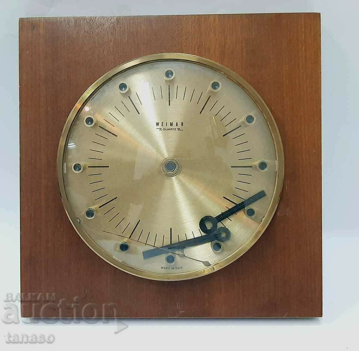 Cadran, sticlă și mâini de la un ceas din Weimar, RDG(7.3)