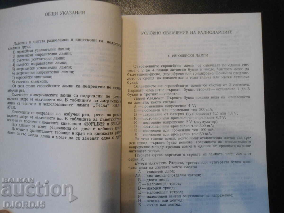 Auction Electronic lamps /characteristics/, A. Sokachev Auction Electronic lamps /characteristics/, A. Sokachev