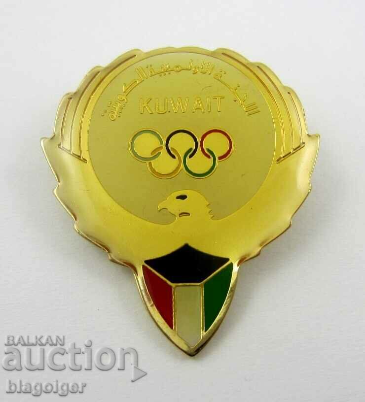 OLYMPIC BADGE-KUWAIT-OLYMPIC COMMITTEE