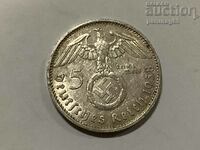 Germania - Al treilea Reich 5 Reichsmarks 1938 Un vultur cu zvastica