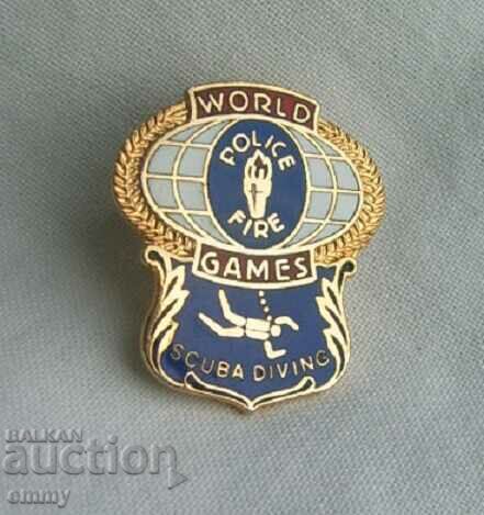 Badge Sign - Diving, World Police Games