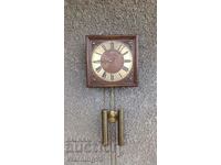 Παλαιό γερμανικό ρολόι τοίχου με βάρη - Junghans - Αντίκα