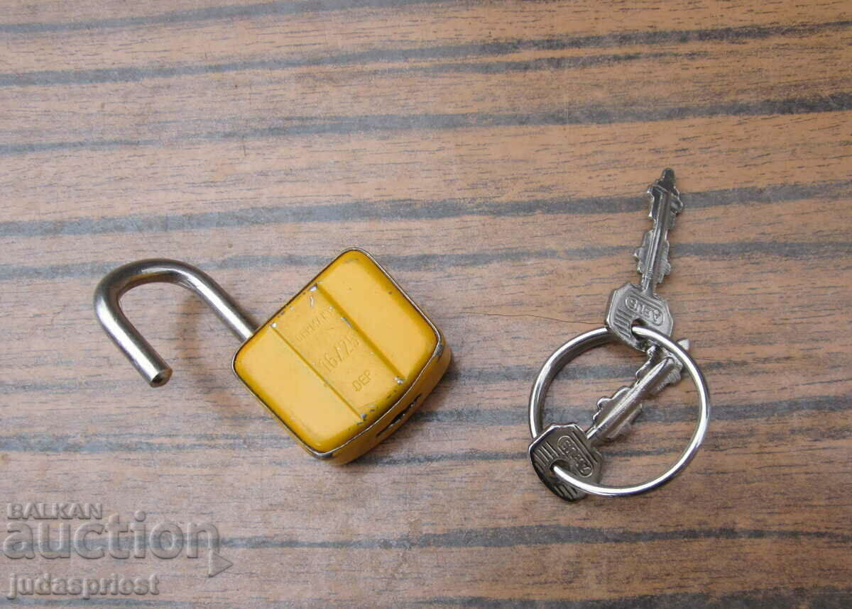 ABUS παλιό γερμανικό μίνι λουκέτο Γερμανικό λουκέτο με κλειδιά - 5 ABUS παλιό γερμανικό μίνι λουκέτο Γερμανικό λουκέτο με κλειδιά - 5