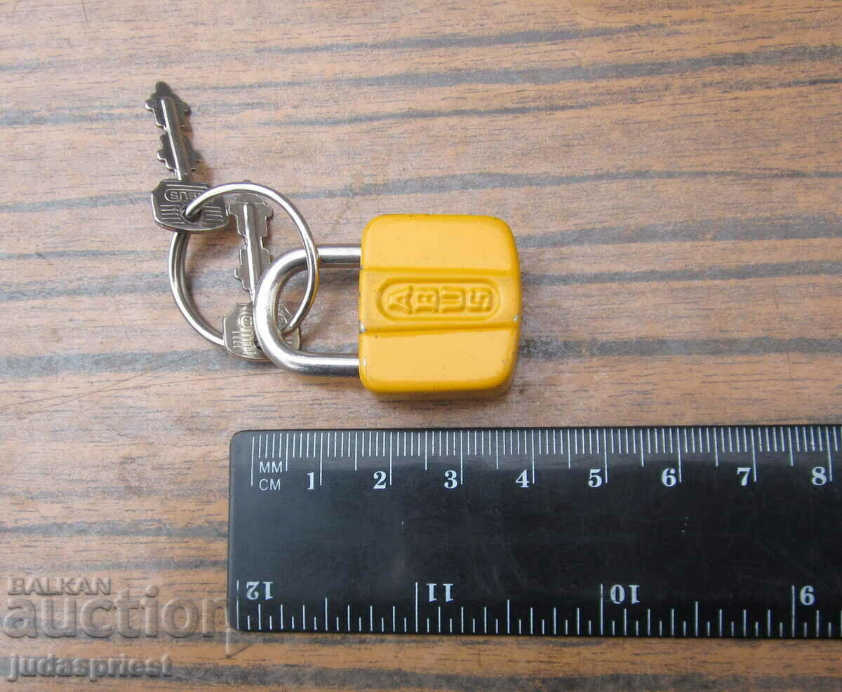 ABUS παλιό γερμανικό μίνι λουκέτο Γερμανικό λουκέτο με κλειδιά - 7 ABUS παλιό γερμανικό μίνι λουκέτο Γερμανικό λουκέτο με κλειδιά - 7